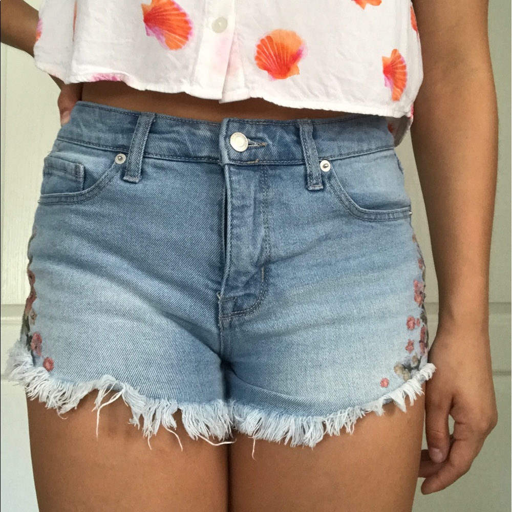 Denim shorts